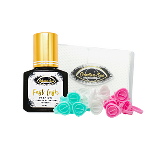 Bundle Deal-  Fast Lash Adhesive, Adhesive Wipes and Fan-Tastic Glue Rings